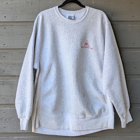Lee Other - VTG 80s Lee Cross Grain Denver Athletic Club Heavyweight Sweatshirt Gray XL